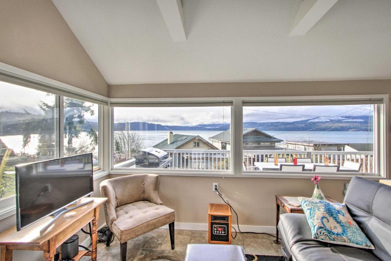 Idyllic Waterfront Cottage With Beach And Sunset Views Port Townsend Exteriör bild
